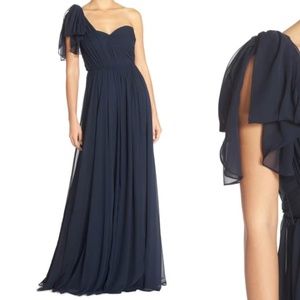Navy Jenny Yoo Mira Bridesmaid Dress